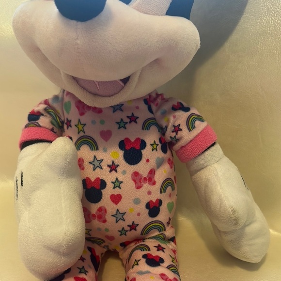 Disney Minnie Mouse Stuffed Animal Pink and Black Plush - Picture 3 of 8